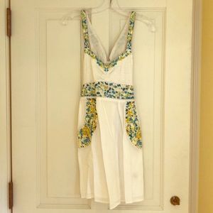 Free people smocked cotton sundress dress
